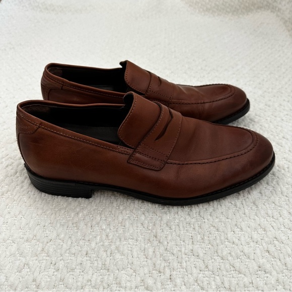 Johnston & Murphy XC4 System Waterproof Sheepskin Loafer Brown Men’s Size 8.5 M - Picture 4 of 13